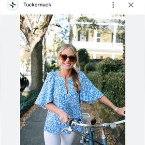 Tuckernuck x Cameran Eubanks Wimberly NWT Finley Flutter Sleeve Top